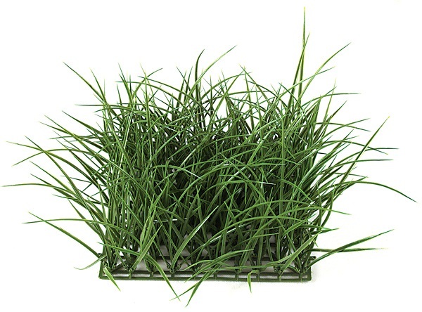 10 inch   Plastic Wild Grass Mat (Dark Green)