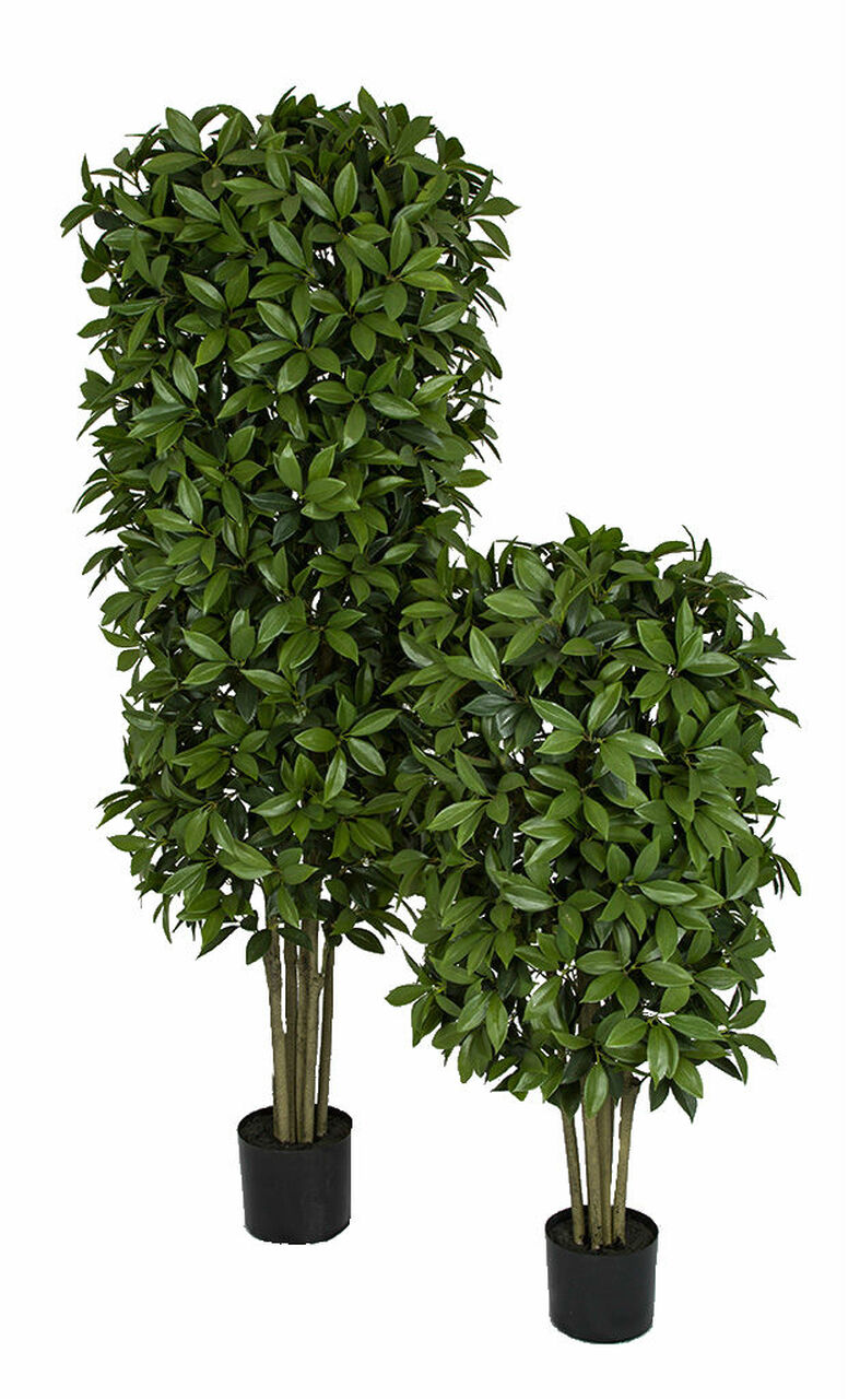 Artificial Bay Laurel Trees 4ft/120cm Pair Quality Natural Look Outdoor Weddings 