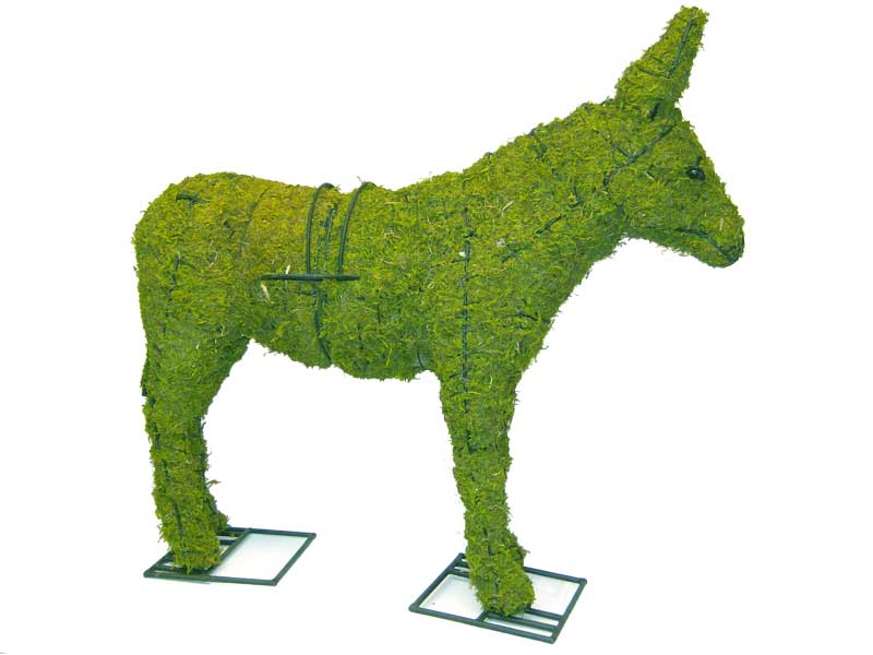 Donkey, 18 inch  (Mossed) 18 inch  x 20 inch  x 6 inch