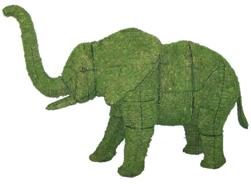 Elephant, (Mossed) 48 inch  x 68 inch  x 25 inch