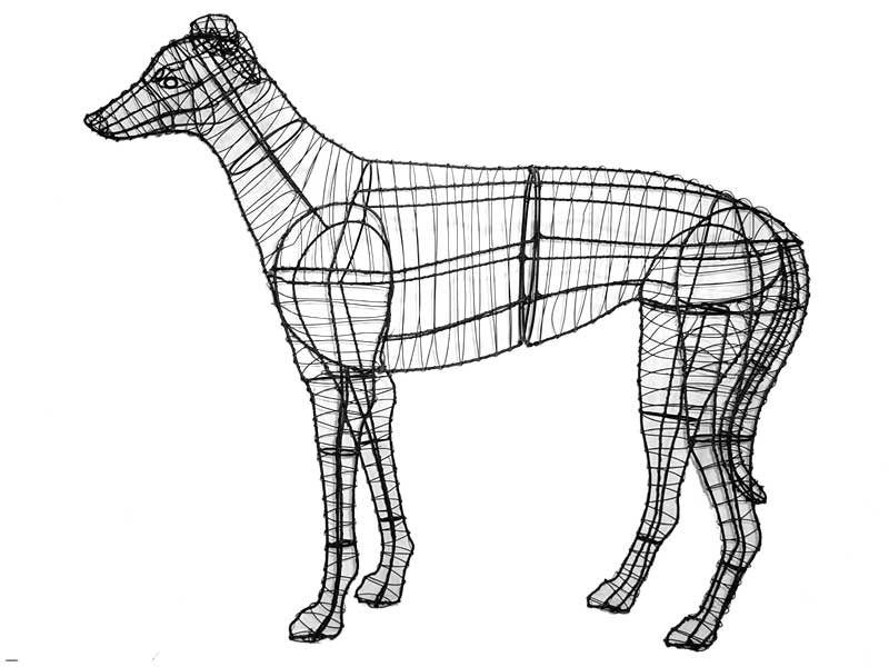 Greyhound, 37 inch  (Frame) 37 inch  x 45 inch  x 11 inch
