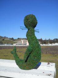 Seal Frame Topiary with Moss 36 inches tall