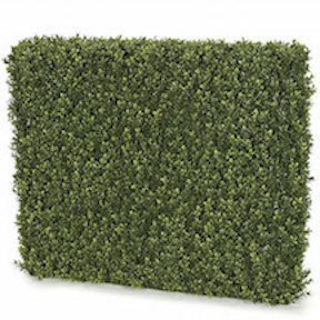 37 Inch L and 8 Inch W and 32 Inch H Outdoor Ultraviolet (UV) Boxwood Hedge